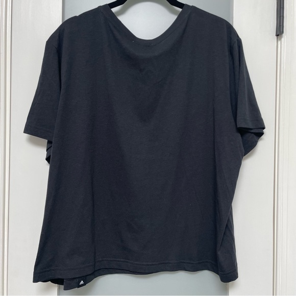 Adidas Floral T Shirt, Size 2X Plus, Black - Picture 9 of 14